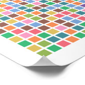 Pi art – 小数点以下3,141位 ポスター (角)