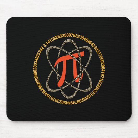 Pi Atom - Pi DayとMath Lover Gift マウスパッド (正面)