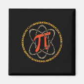 Pi Atom - Pi DayとMath Lover Gift マグネット (正面)