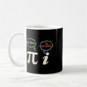 Pi Be Rational Get 実在 – 数学先生- Math Humo コーヒーマグカップ (左)