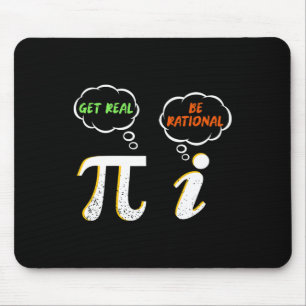 Pi Be Rational Get 実在 – 数学先生- Math Humo マウスパッド