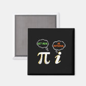 Pi Be Rational Get 実在 – 数学先生- Math Humo マグネット (正面/裏面)