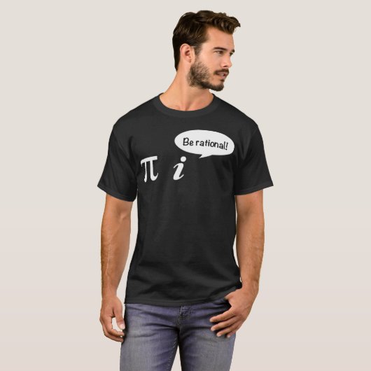 Pi Be Rational Math Student Bibi an Tシャツ (正面フル)