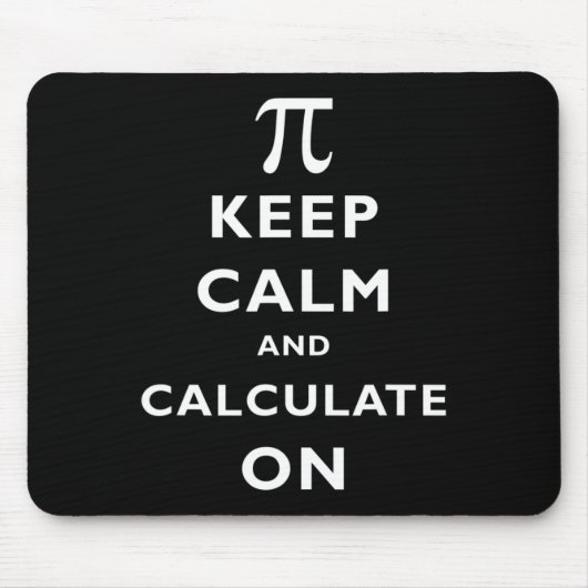 Pi Calm保とPi Day 314算数おたく マウスパッド (正面)