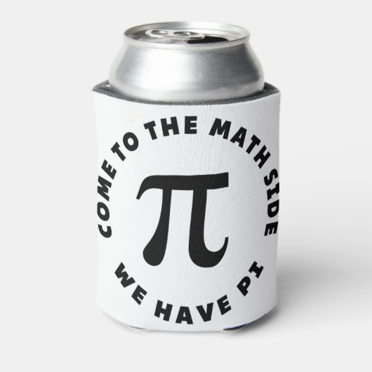 PI  Come to the math side we have pi 缶クーラー (缶裏面)