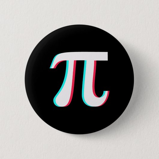 Pi Dayおもしろい Graphic Math先生Student 3.14のGif 缶バッジ (正面)
