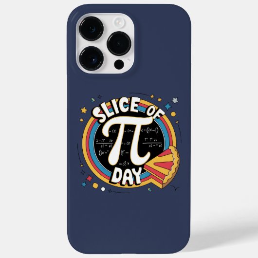 Pi Dayのスライス – Pi Dのおもしろい演算デザイン Case-Mate iPhoneケース (裏面)