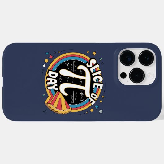 Pi Dayのスライス – Pi Dのおもしろい演算デザイン Case-Mate iPhoneケース (裏面 (横))