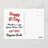 Pi Dayの投稿 ポストカード (裏面)