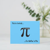 Pi Dayコーヒー&Pi招待状カスタマイズ~ 招待状 (スタンド正面)