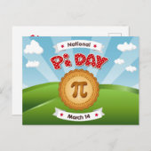 Pi Dayソーシャルポストカード ポストカード (正面/裏面)