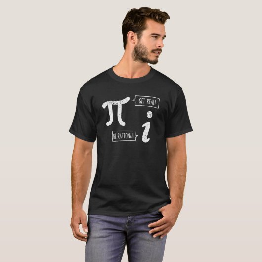 Pi Day数学先生教授Get 実在 Be Tシャツ (正面フル)