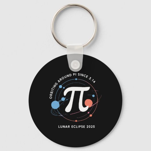 Pi Day月食2025宇宙数学 キーホルダー (正面)