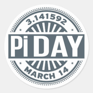 Pi-Day ラウンドシール