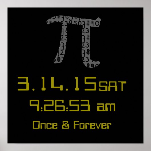 Pi Day 2015年3月カスタムデザインポスター ポスター (正面)