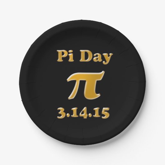 Pi Day 2015紙プレート ペーパープレート (正面)
