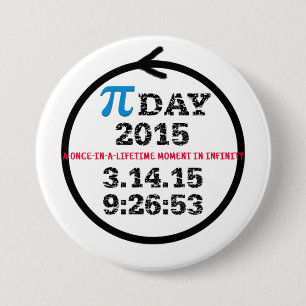 Pi Day 2015:お祝い・ボタン 缶バッジ