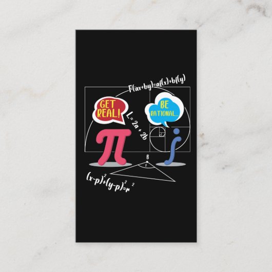 Pi Day 2020数学おたく数学先生式 名刺 (正面)