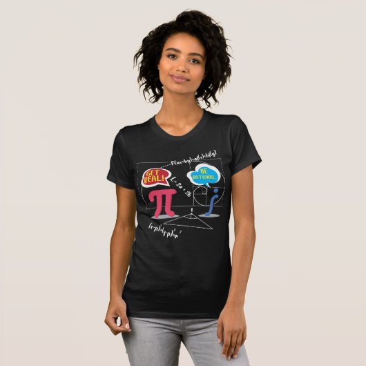 Pi Day 2020数学おたく数学先生式 Tシャツ (正面フル)