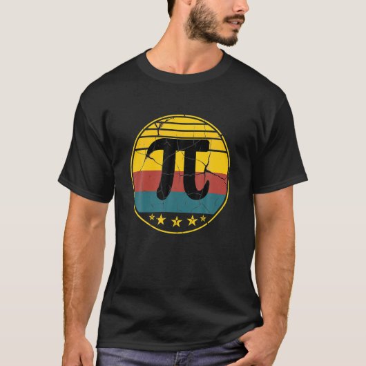 PI Day 2022 Math Lover Mathematicsレトロヴィンテージ Tシャツ (正面)