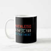 Pi Day 2025 Math Lover Mathematics Mathletic Depar コーヒーマグカップ (左)