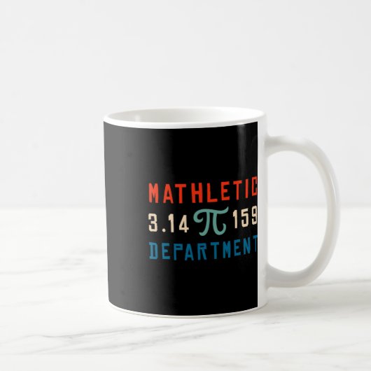 Pi Day 2025 Math Lover Mathematics Mathletic Depar コーヒーマグカップ (右)
