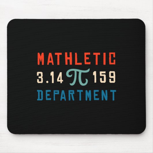 Pi Day 2025 Math Lover Mathematics Mathletic Depar マウスパッド (正面)