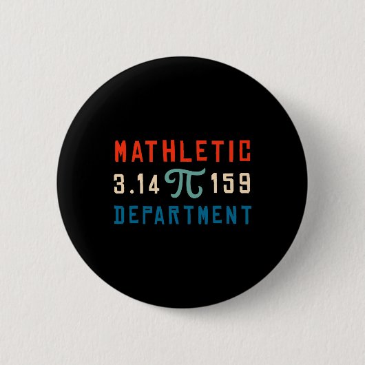 Pi Day 2025 Math Lover Mathematics Mathletic Depar 缶バッジ (正面)