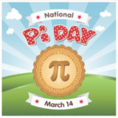 Pi Day, 3月14日ビニールステッカー シール (正面)