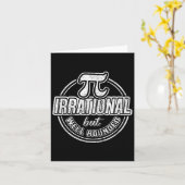 Pi Day 3月14日引用文 – グラフおもしろいィック演算おたく カード (黄色い花)