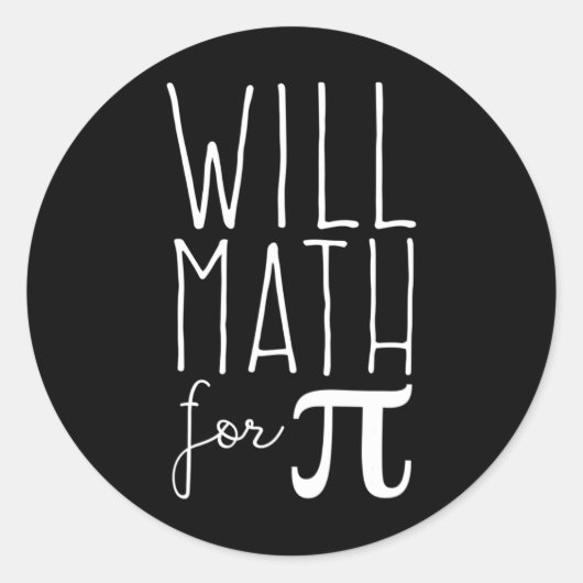 Pi Day 3月14日Math Lover Science おもしろい 3.14 Pi P ラウンドシール (正面)