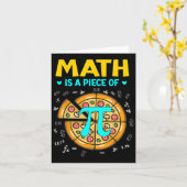 Pi Day 3.14数学はピザビットコインのスタートの一部である カード (黄色い花)