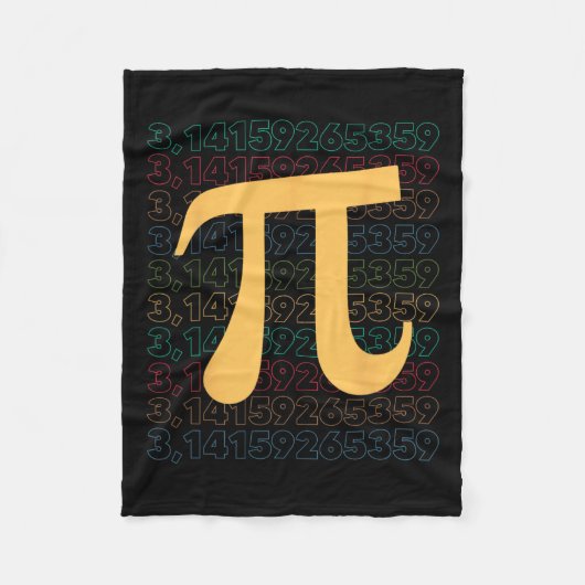 Pi Day 3.14数学先生学生Mens Wo フリースブランケット (正面)