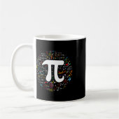 Pi Day 3.14159 Piシンボル科学と数学先生 コーヒーマグカップ (左)