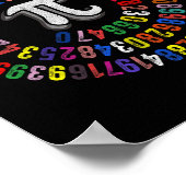 Pi Day 3.14159 Piシンボル科学と数学先生 ポスター (角)