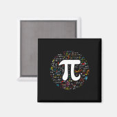 Pi Day 3.14159 Piシンボル科学と数学先生 マグネット (正面/裏面)