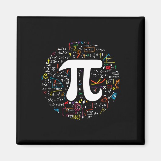 Pi Day 3.14159 Piシンボル科学と数学先生 マグネット (正面)