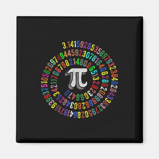 Pi Day 3.14159 Piシンボル科学と数学先生 マグネット (正面)