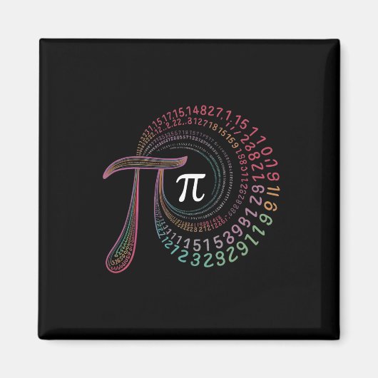 Pi Day 3.14159 Piシンボル科学と数学先生 マグネット (正面)