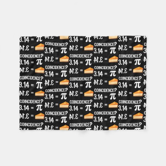 Pi Day 3 14 =円の一致数式ラバー先生 フリースブランケット (正面(横))