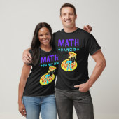 Pi Day 3.14 Math Is A Piece Of Pizza Funny Fun Tシャツ (ユニセックス)