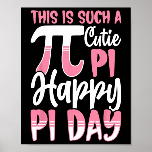 Pi Day 3.14 Pi記号 – これはPi Haのようなかわいこちゃんである ポスター (正面)