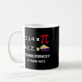 Pi Day 3.15 Piシンボル科学および数学先生Gif コーヒーマグカップ (左)