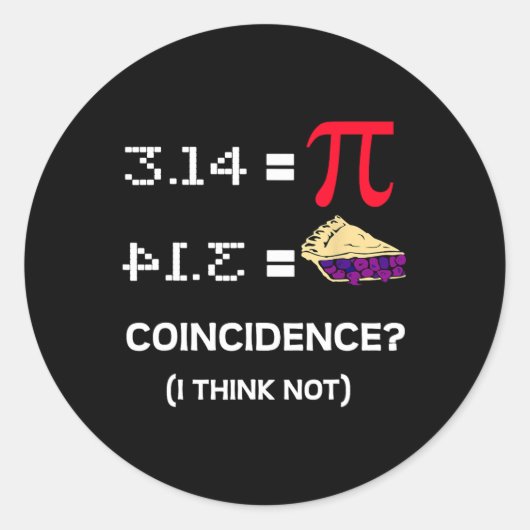Pi Day 3.15 Piシンボル科学および数学先生Gif ラウンドシール (正面)