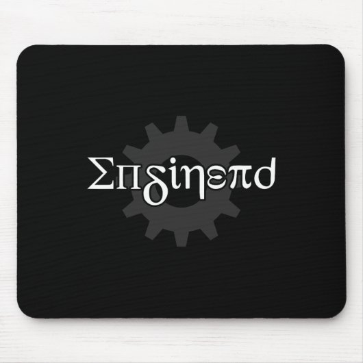 Pi Day EnginerdエンジニアMath おもしろい Mechanical Eng マウスパッド (正面)