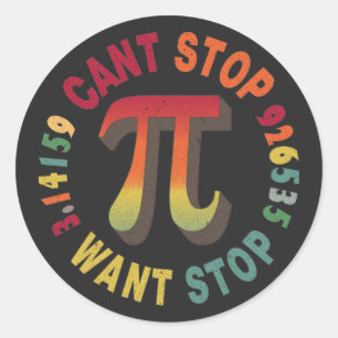 Pi day kids - 3,14 Pi Number Symbol Math Science ラウンドシール