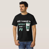 Pi Day Math Coffee Lover Geometry Calculus Trigono Tシャツ (正面フル)