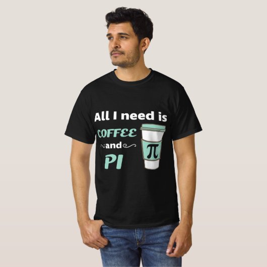 Pi Day Math Coffee Lover Geometry Calculus Trigono Tシャツ (正面フル)