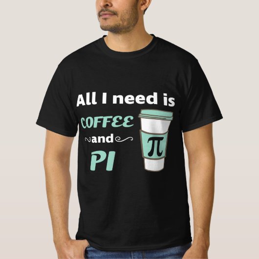 Pi Day Math Coffee Lover Geometry Calculus Trigono Tシャツ (正面)