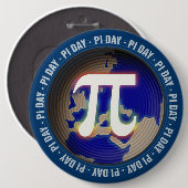 Pi Day on Earth – 巨大な数学ボタン 缶バッジ (正面&裏面)